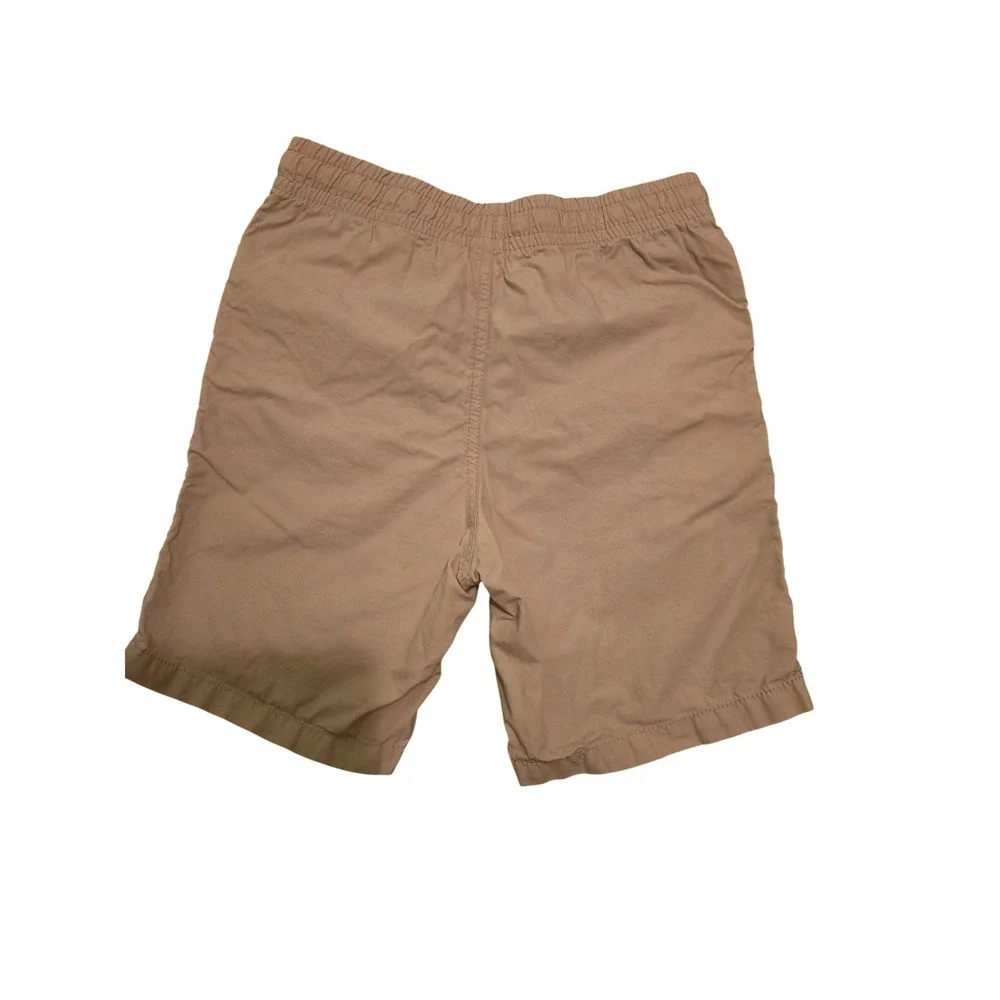 Gap Kids Boys Tan Khaki Pull On Chino Shorts Size XL 12 Elastic Waist Cotton